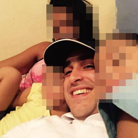 Celso Pinheiro Pimenta, o Playboy, com a mulher e dois filhos, de 4 e 8 anos: de ladrão na Zona Sul a chefe do tráfico na Zona Norte.