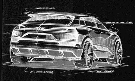 Segundo a Audi, o desenho do carro foi pensado para se aproximar da forma e aerodinâmica de uma gota -