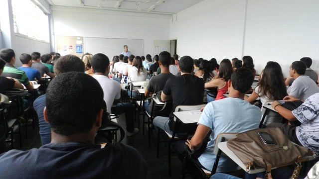 Sala de aula da Universidade Veiga de Almeida