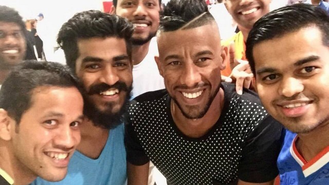 Leo Moura foi recepcionado por fãs do FC Goa em Dubai