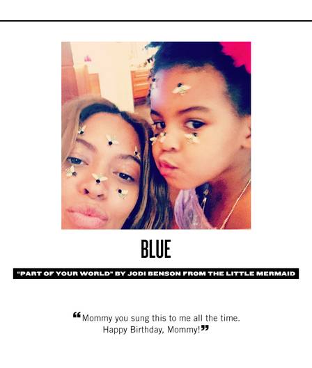 Blue Ivy homenageou a mãe com música de “A pequena sereia”