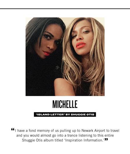 Michelle Williams também desejou parabéns a Beyoncé com música