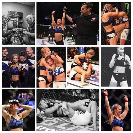 Ex-cheerleader da NBA, a peso-palha do UFC Paige Vanzant é comparada a Ronda Rousey, campeã do peso-galo