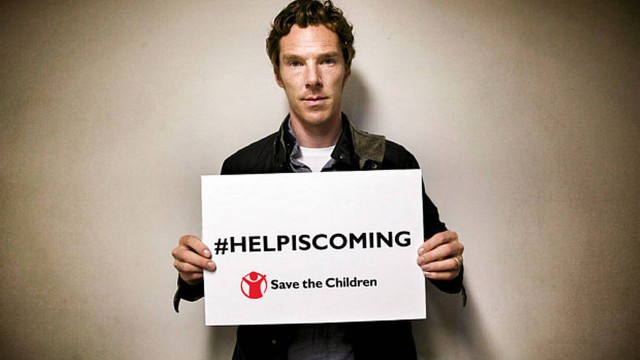 Ator Benedict Cumberbatch participa de campanha para ajudar refugiados de zonas de guerra em meio à crise migratória na Europa