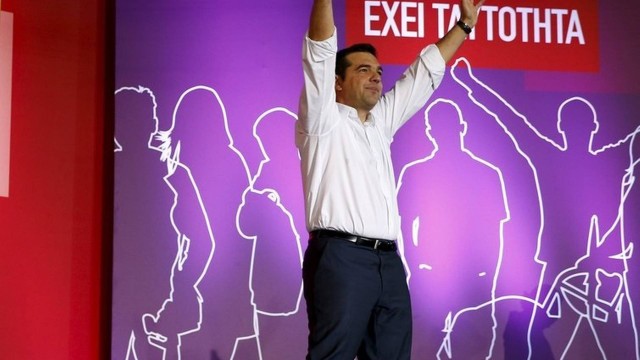 O ex-premier Alexis Tsipras: em busca de discurso coerente
