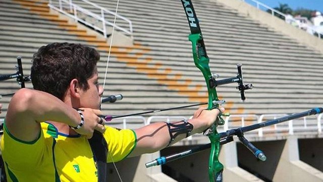 Marcus Vinicius d'Almeida é eliminado de evento-teste do tiro com arco para a Rio-2016
