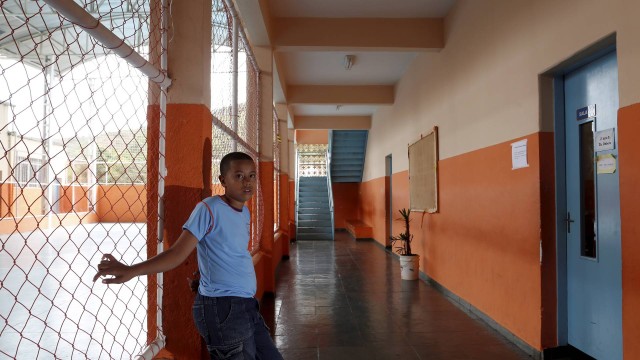 Escola Municipal São João Batista, em Comendador Levy Gasparian, o primeiro lugar do Ideb 2013 no estado e no Ioeb. Lá estuda o menino Felipe Gomes
