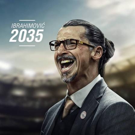 Ibrahimovic como técnico do Ajax em 2035