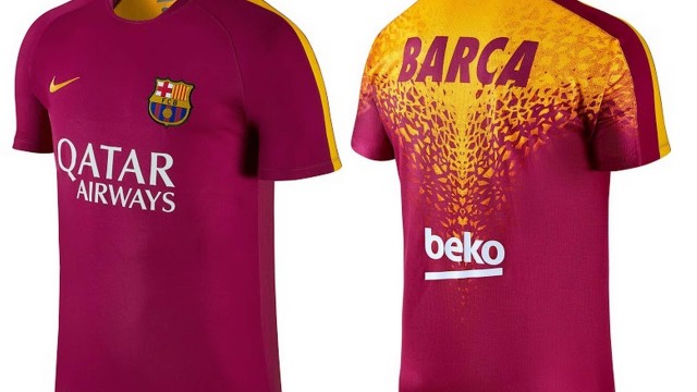 Estes são os novos uniformes do Barcelona de “pré-jogo”