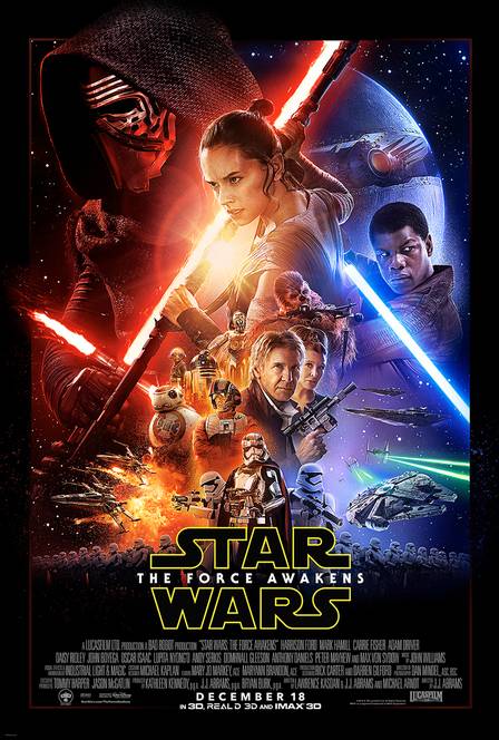 O poster oficial do novo filme da série Star Wars foi divulgado nesta segunda-feira