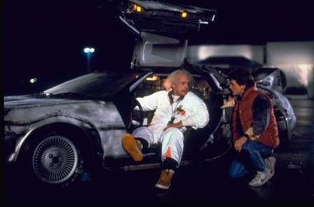 Christopher Lloyd e Michael J. Fox no 'De Volta para o futuro'