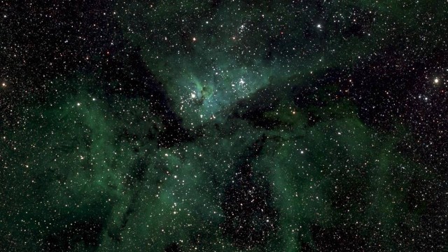 Detalhe da imagem da Via Láctea mostra a Nebulosa Eta Carinae