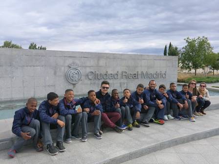 O time conheceu o centro de treinamento do Real Madrid