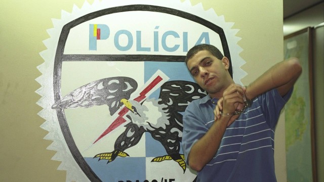 Wilton Carlos Rabelo Quintanilha, o Abelha, quando foi preso em 2001.