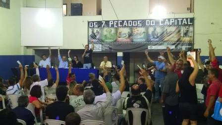 Votação no sindicato de Niterói e região