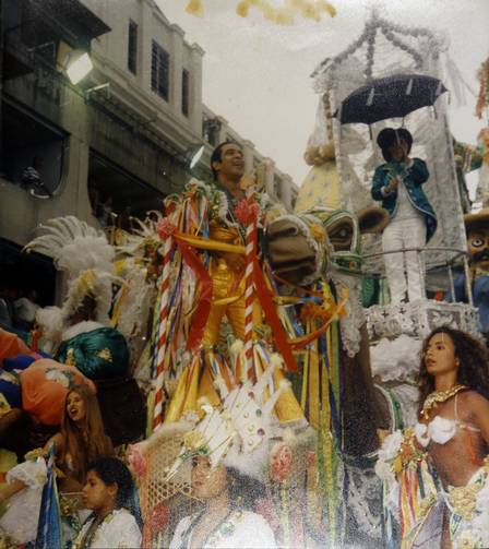 Elymar num dos desfiles da Imperatriz de que participou