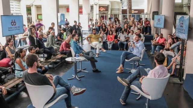 Em evento promovido pelo EXTRA na Universidade Veiga de Almeida (UVA), jovens empreendedores debateram sobre felicidade no ambiente de trabalho