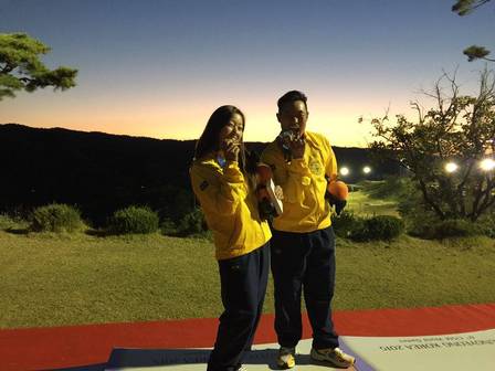 Os golfistas Luciane e Lucas Lee, brasileiros filhos de sul-coreanos, querem disputar a primeira Olimpíada juntos