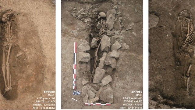 Imagens dos túmulos muçulmanos encontrados na cidade francesa de Nimes