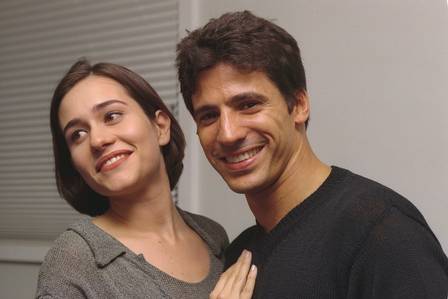 Leonardo Brício e Alessandra Negrini: colegas em “Anjo mau”, em reprise na Globo