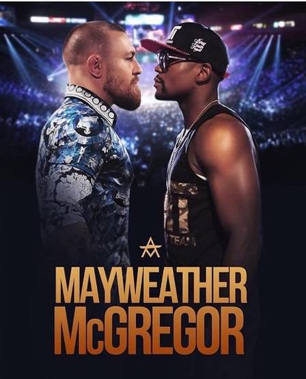 McGregor publicou 'cartaz' de luta contra Mayweather