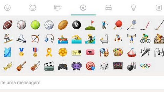 Emoji dos anéis olímpicos já está disponível no Whatsapp Web, versão para computador do aplicativo