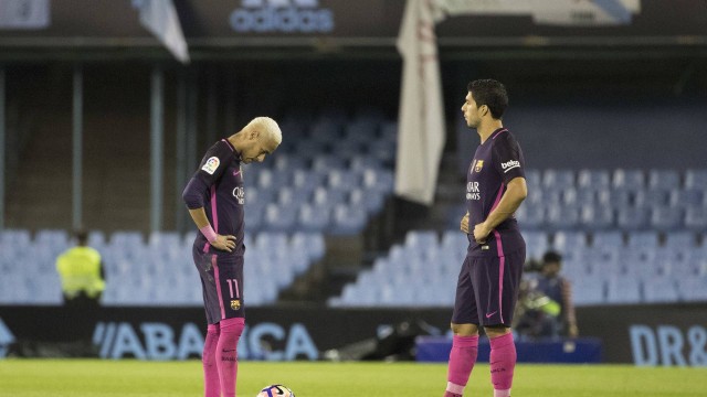Neymar e Suárez formam o poderoso ataque do Barcelona
