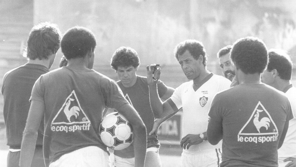 Treino do Fluminense, tecnico Carlos Alberto Torres.