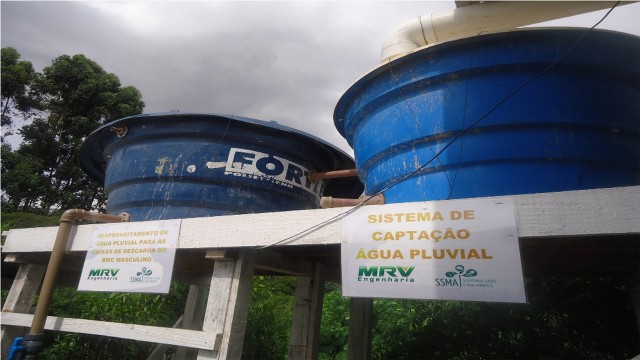 Nas obras da MRV, o sistema de reutilização de água já é usado