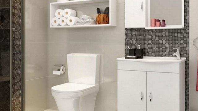 No banheiro, como mini armários, podem armazenar perfumaria, toalhas e até mesmo rolos de papel higiênico