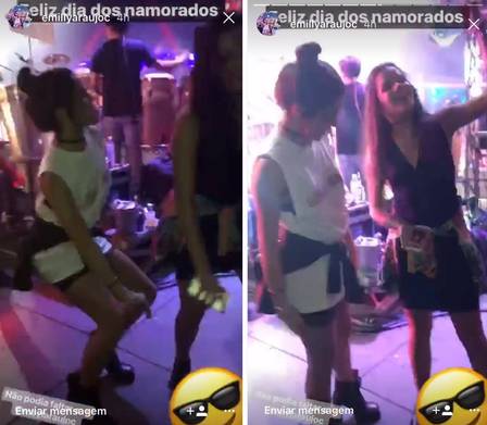 Emilly e Mayla dançam em show em Volta Redonda