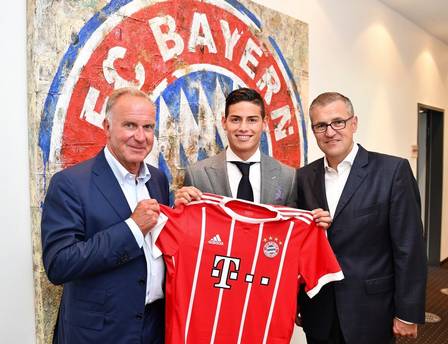 James Rodríguez foi apresentado no Bayern de Munique