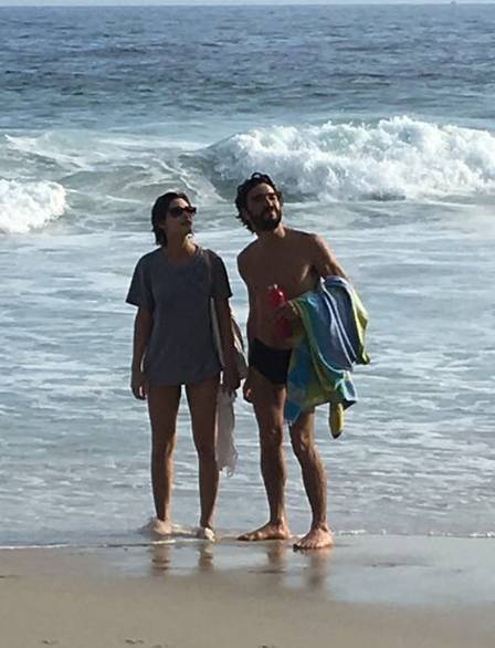 Caio Blat e Luisa Arraes: romance na Praia da Joatinga
