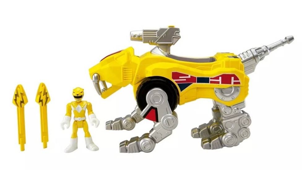 Na PB Kids do Park Shopping CampoGrande, o brinquedo que vem com a Ranger amarela e o Tigre Dente de Sabre sai por R$ 99,99.