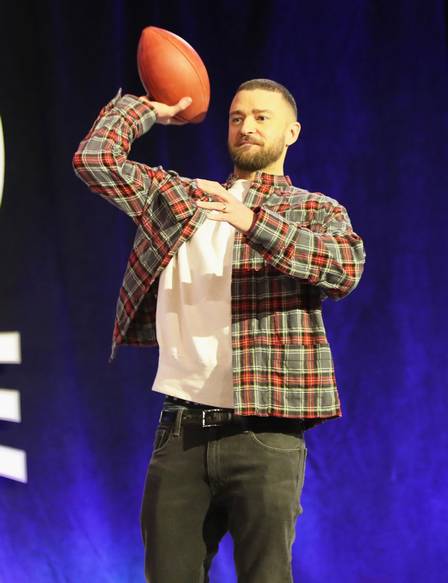Justin Timberlake, em entrevista de divulgação do Super Bowl