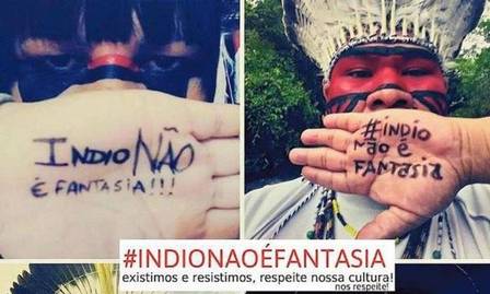 Campanha 'Índio não é fantasia'