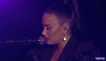 Demi Lovato canta 'Sober' no Rock in Rio Lisboa