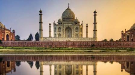 O Taj Mahal, na Índia