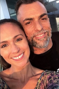 Marcelo Dourado com a atual mulher