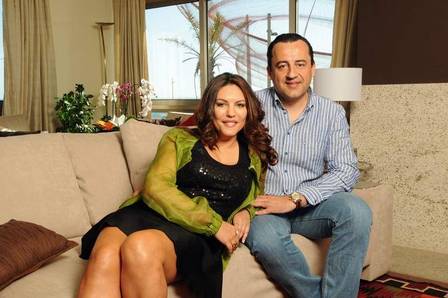 Márcia Goldschmidt com o marido português Nuno Rêgo