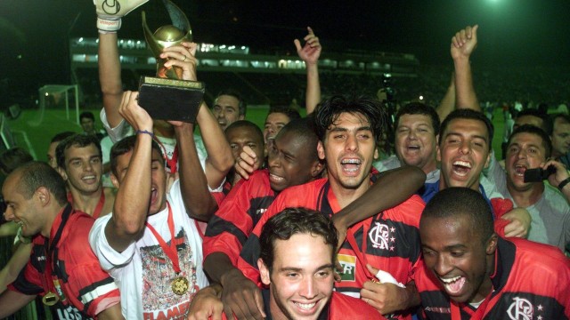 Jogadores do Flamengo comemoram