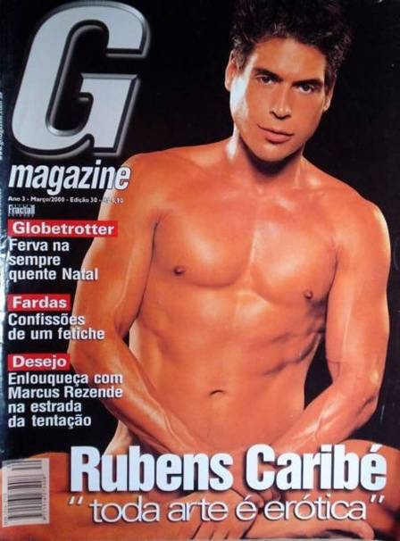 Rubens Caribé posou para 'G magazine' em 2000