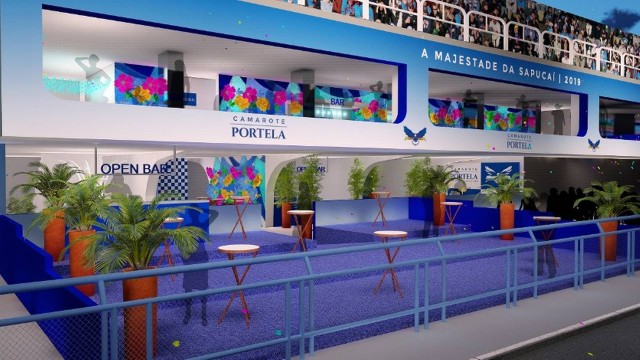 Megacamarote da Portela terá dois andares, dois lounges e frisas, com capacidade para 900 pessoas