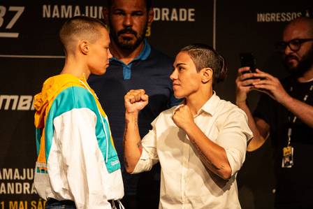 Rose Namajunas vai defender o cinturão contra Jessica Andrade no UFC 237, no Rio