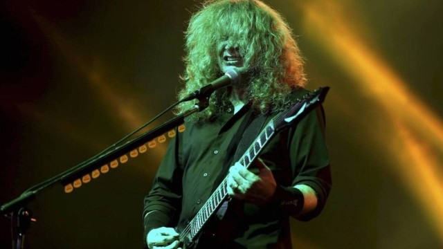 Dave Mustaine com o Megadeth em show no Rio em 2017