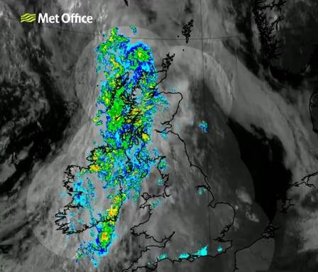 A huge cloud of flying ants over the UK can be seen from space