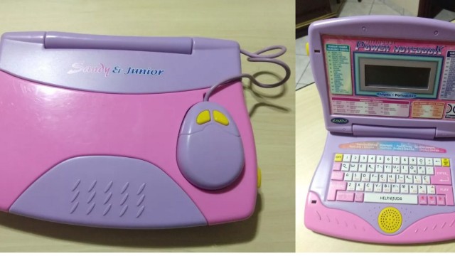 O laptop de Sandy e Junior era um dos brinquedos mais pedidos pelas crianças quando foi lançado