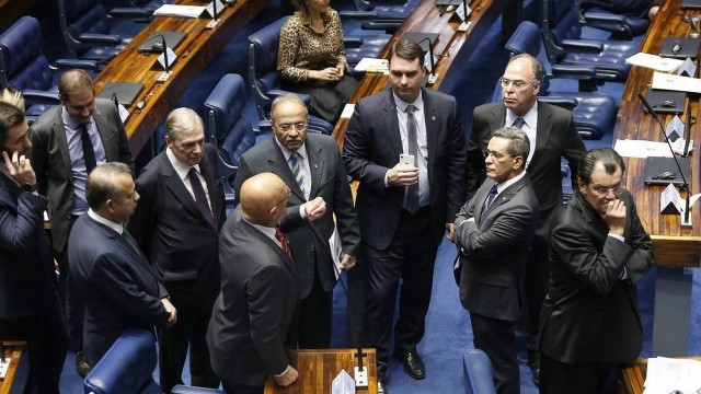 Plenário do Senado durante votação dos destaques à reforma da Previdência