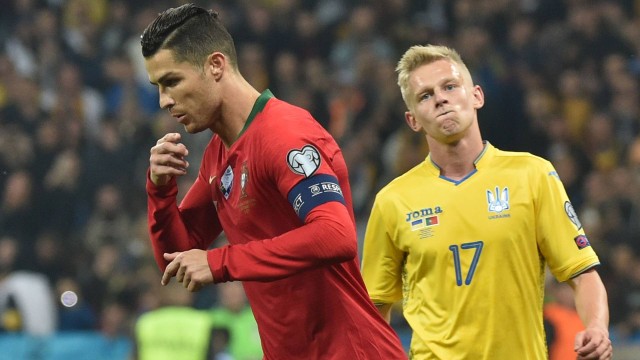 Cristiano Ronaldo alcançou marca histórica, mas não evitou derrota de Portugal para a Ucrânia