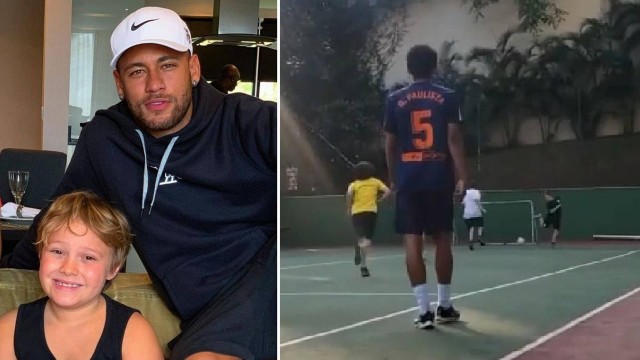 Davi Lucca, filho de Neymar, mostrou sua habilidade no futebol com um gol de letra